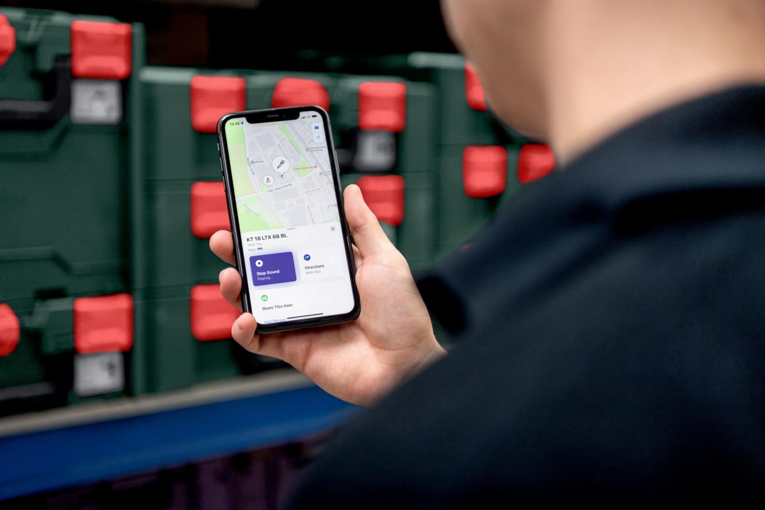 metabo Tracker Pro – lokalizator przedmiotów GPS do iOS i Android, bezpieczny śledzenie, wodoszczelność IP67, 3 lata baterii, kompatybilny z Apple "Gdzie jest?" i Android "Znajdź moje urządzenie"