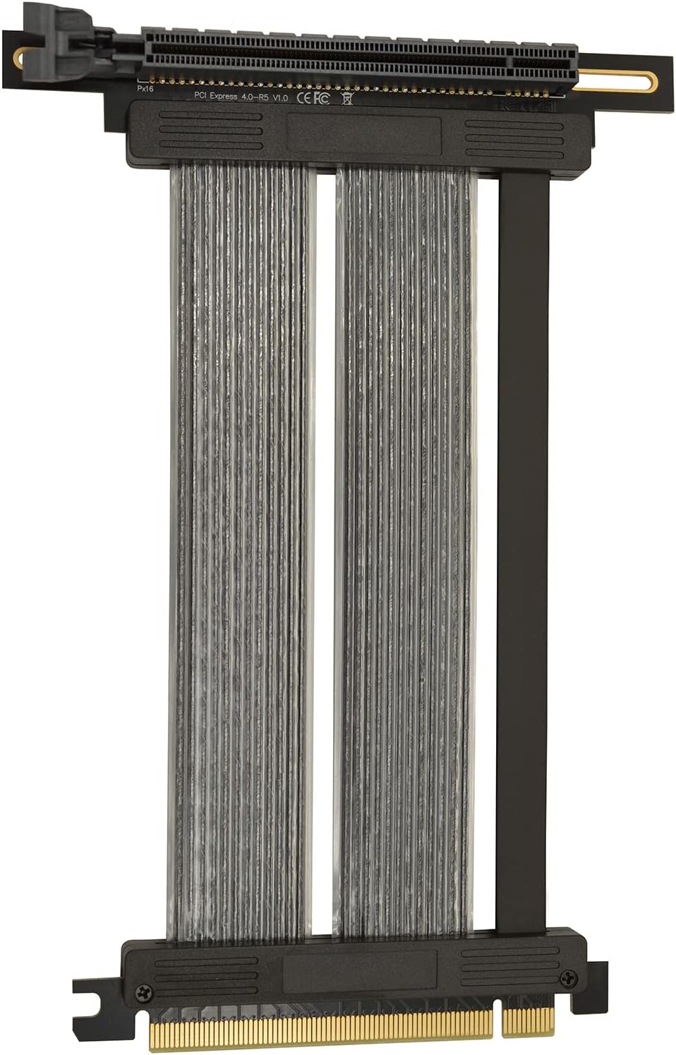 PCIE 4.0 x16 Extender Riser Cable,High Speed Flexible Right Angle PCI-E Port GPU Graphic Card Extension Cable-250mm