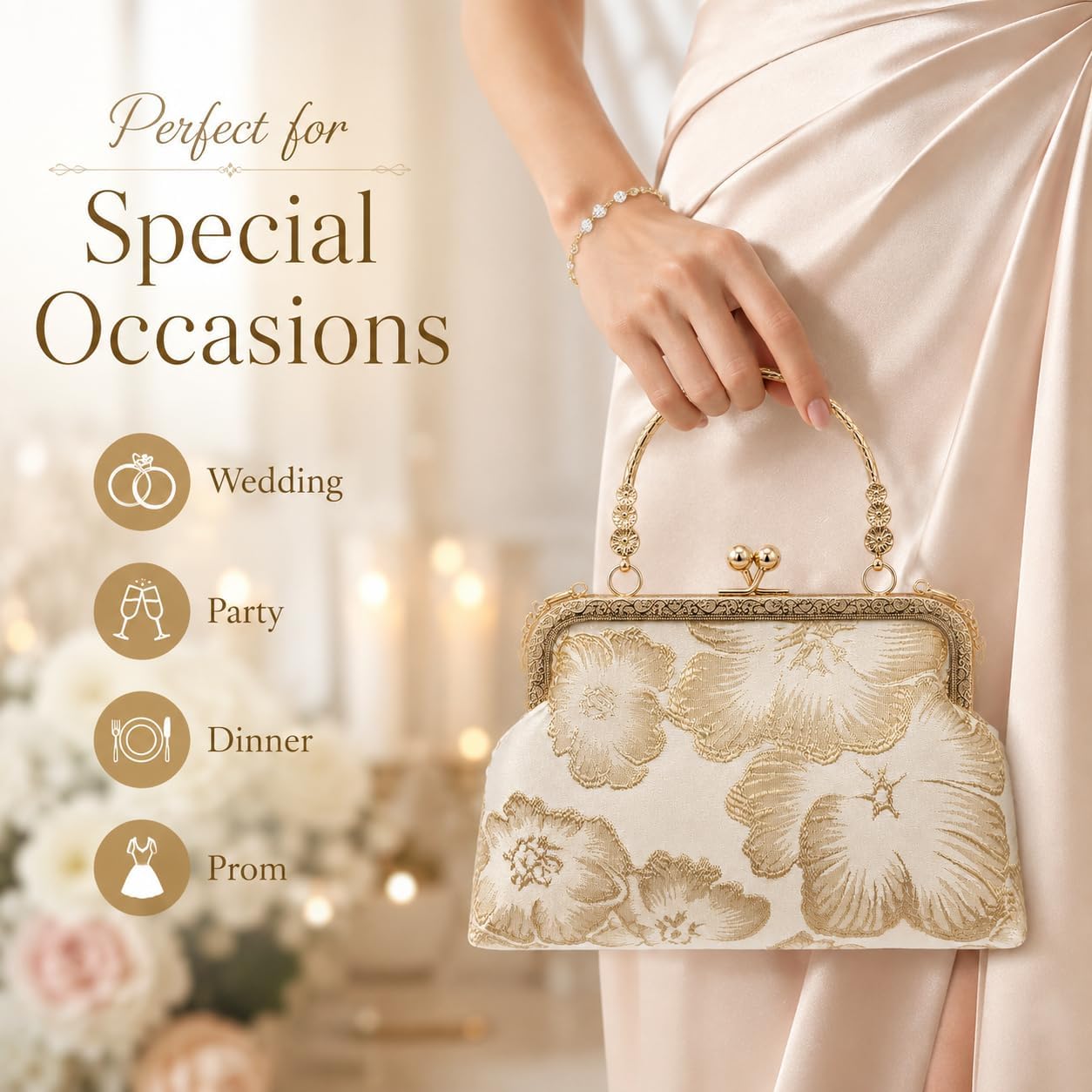 Clutch Purses for Women, Women's Evening Handbag