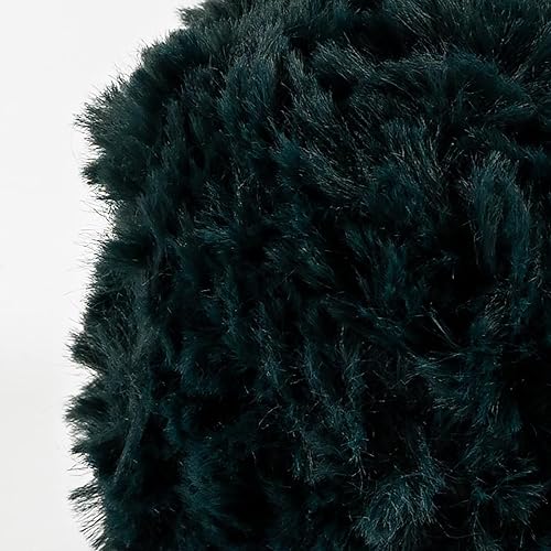 Miniatura 9 de Crafted By Catherine Ovillo de piel sintética para alta costura, paquete de 2 (54 yardas cada madeja), color verde claro, calibre 6 súper voluminoso