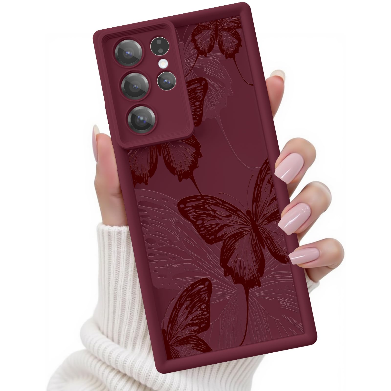 Coque Samsung S25 Ultra silicone souple papillon résistant - 8