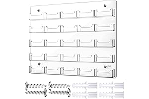 Lincia Acrylic Business Card Holder Wall Mount 25 Pocket