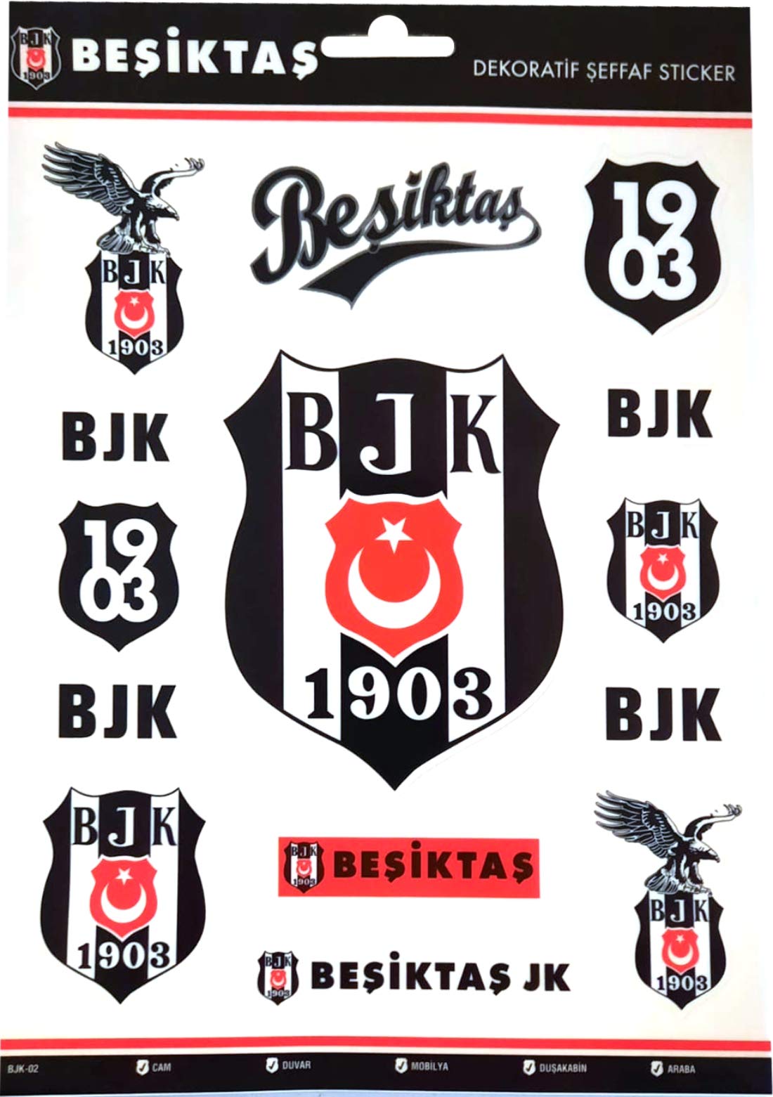 FID Autocollant Besiktas Noir Carsi
