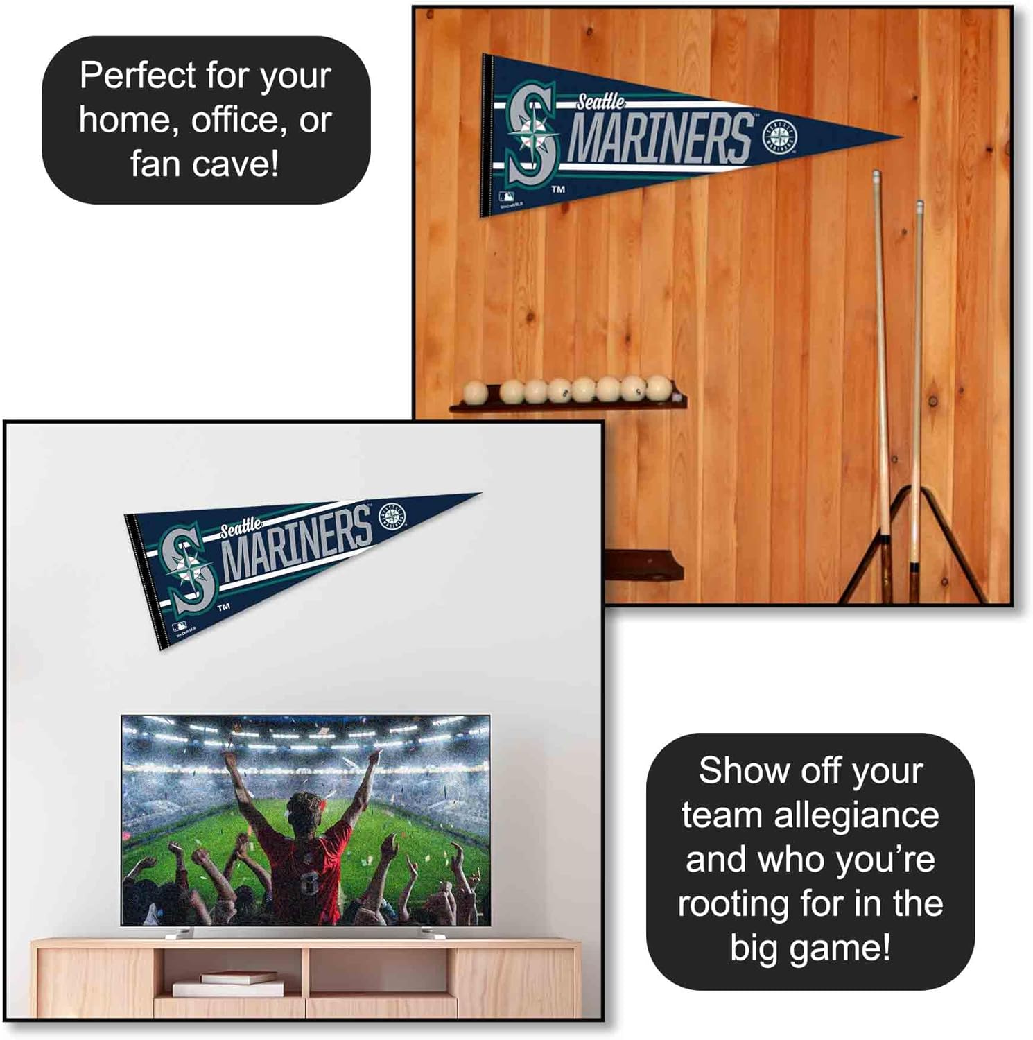 Seattle Baseball Large Pennant - Image 3