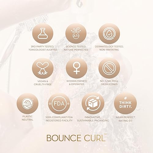 Miniatura 4 de Bounce Curl Acondicionador profundo ayurvédico con hierbas y aceites para hidratación, vegano, libre de crueldad, certificado orgánico (8 onzas)