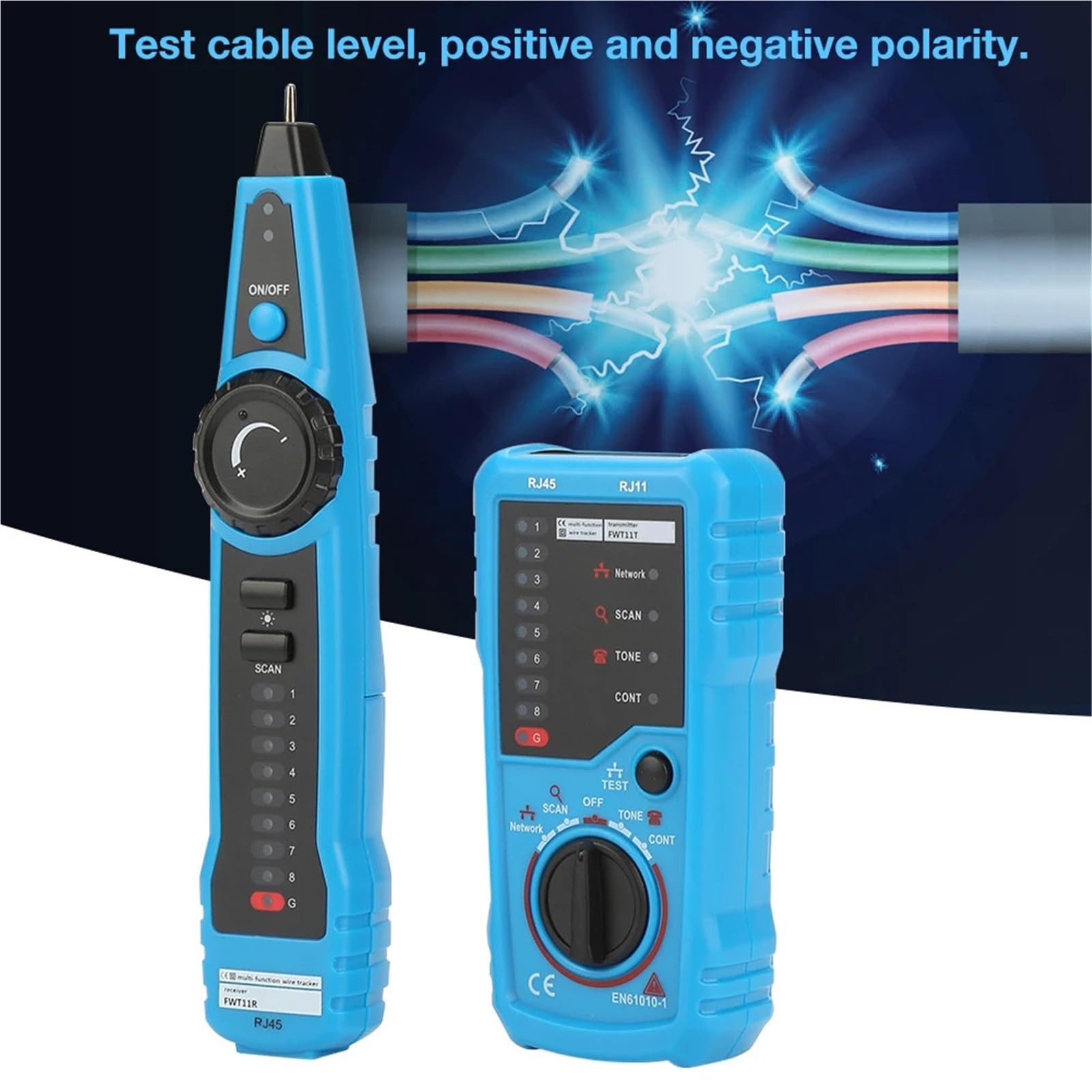 Tester Sieci, Przenośny detektor kabli telefonicznych RJ11 RJ45 Ethernet LAN Tester FWT11