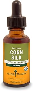 Herb Pharm Certified Organic Corn Silk Liquid Extract for Urinary System Support, 1 Fl Oz