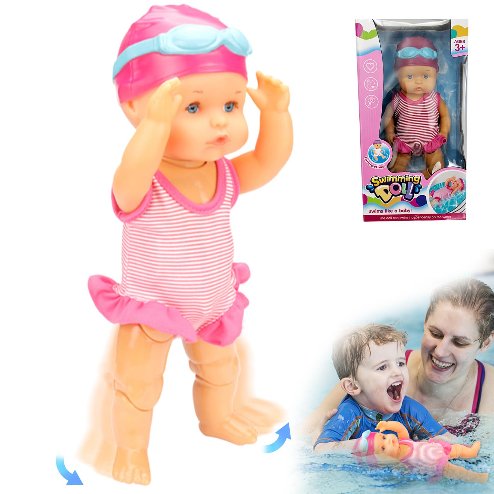 Gadpiparty Lot De 5 Mini Bouées De Piscine 8,5 Cm – Décoration Maison De Poupée 1/12, Accessoires Fête Et Photo