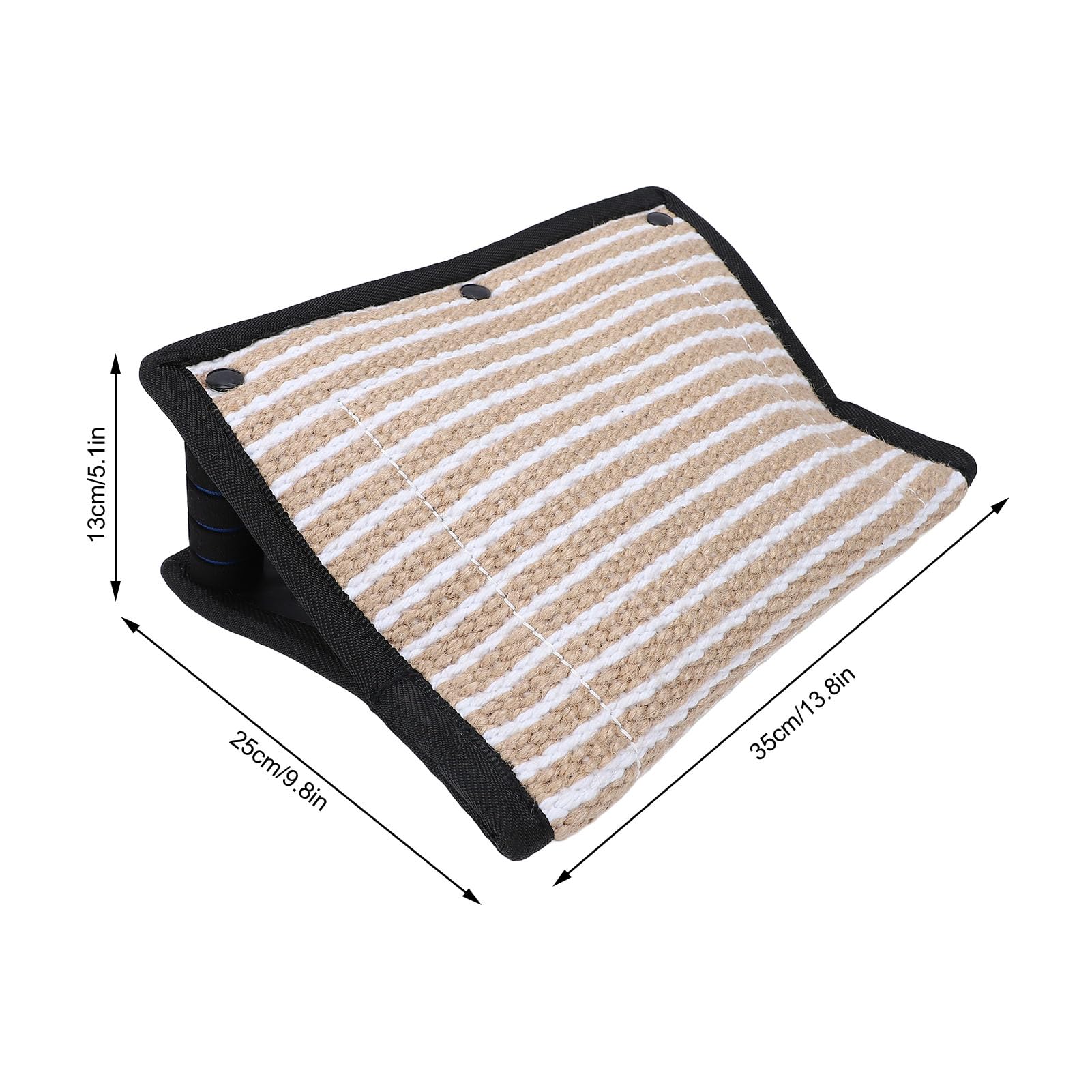 Almohada para Morder de, Juguete Interactivo de Yute Grueso para Entrenamiento y Obediencia de Perros Al Aire Libre, 1 Unidad (Negra)