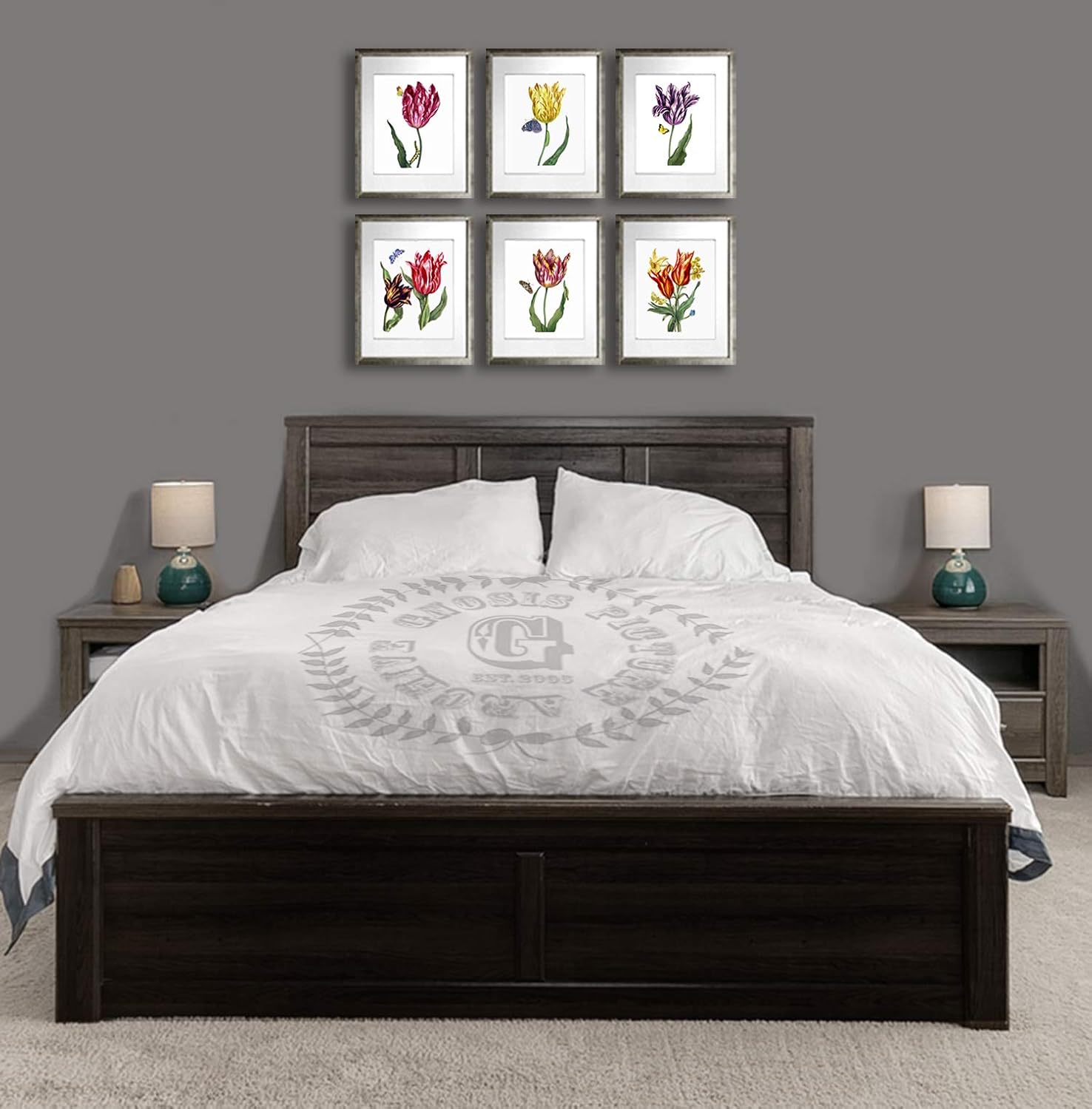 Gnosis Picture Archive Botanical Prints Tulips Set of 6 Unframed Wall Decor Art Prints