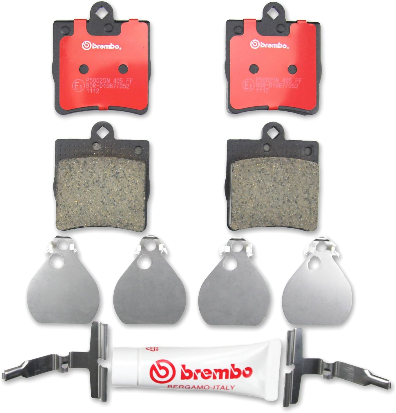 Brembo P50025N Premium Ceramic Rear Disc Brake Pad Set CHRYSLER/MERCEDES-BENZ OE# A0044209120