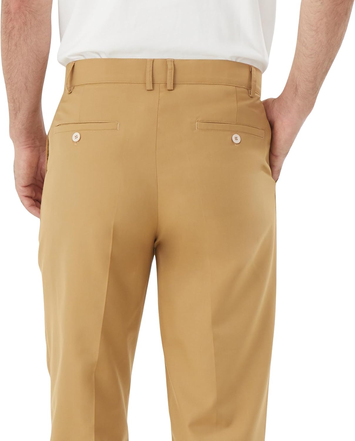 Men's Tall Classic Fit Flex Flat Front Dress Pants Formal Pants for Business & Office - Image 3