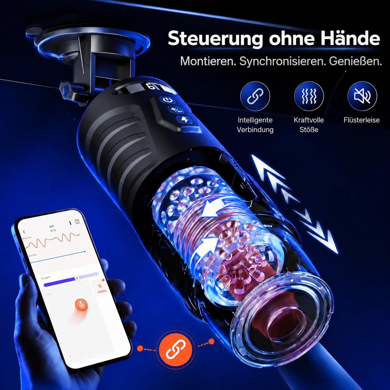 automatischer masturbator mit rotation und stößen Jetzt bei uns: PROSTATAVIBRATOR - Anal-Vibrator Po-Vibrator für IHN main image 0