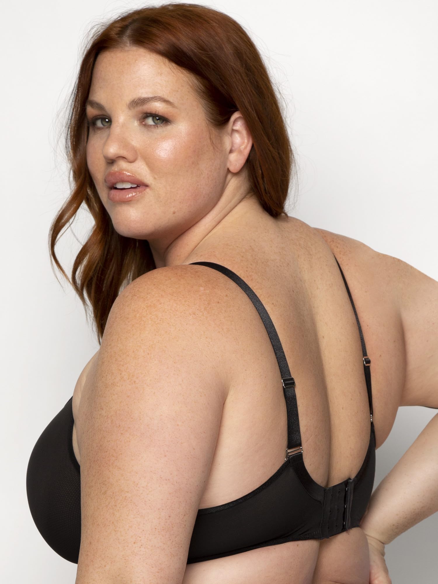 Curvy Couture Sheer Mesh Full-Coverage Unlined Underwire Bra - Main Reggiseno Altamente Coprente Donna (Pacco da 1)