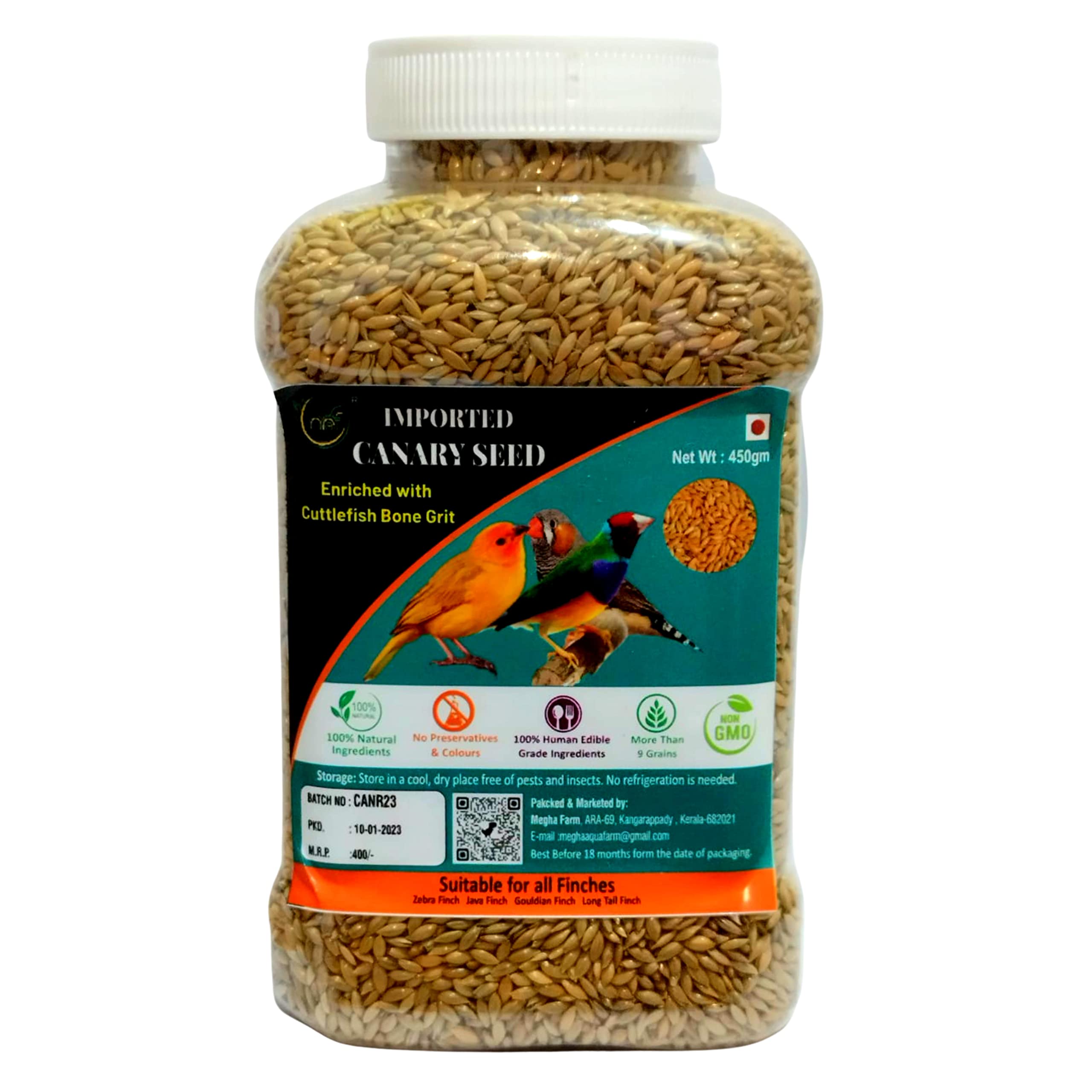 Canary Seeds for Birds 450 Gram, Imported from Belgium Canary Seeds for Canaries, Finches,Waxbills, Budgies and House Sparrows (B09MSG4DP6) Amazon Price History, Amazon Price Tracker