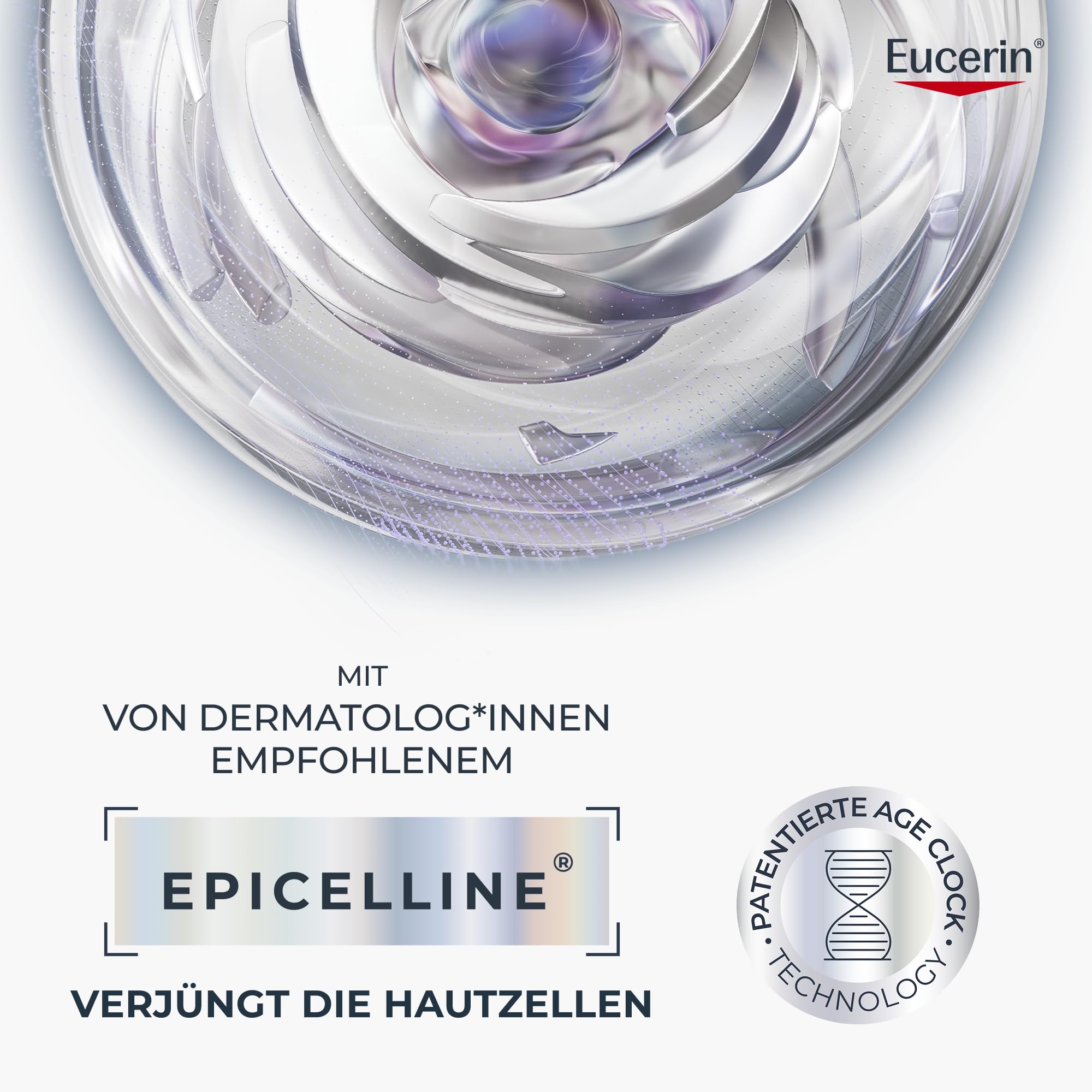 Eucerin Hyaluron-Filler +Longevity Epigenetic Tagespflege LSF 30, 50 ml | Korrigiert sichtbare Zeichen der Hautalterung, reduziert effektiv Falten, mit Hyaluronsäure und Epicelline