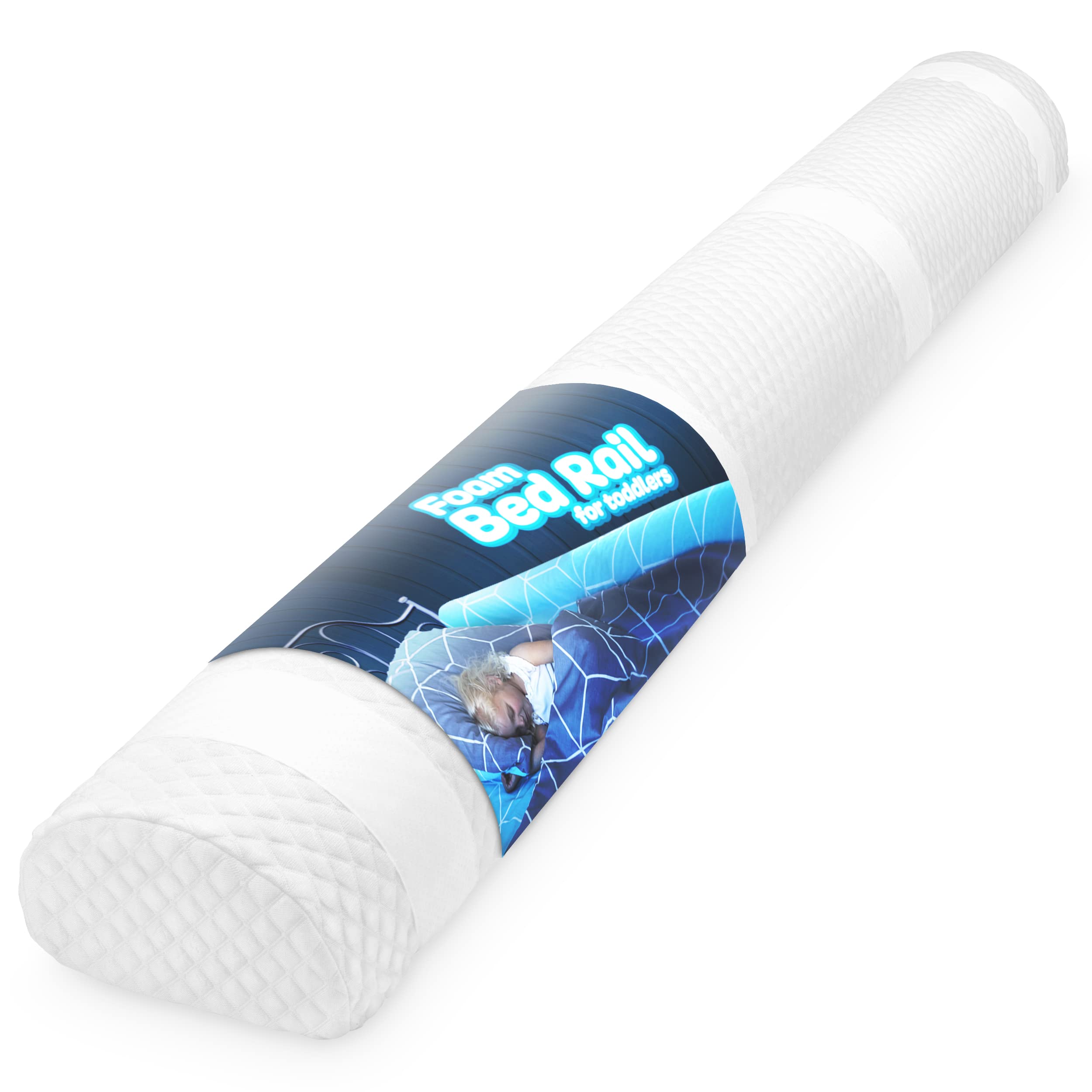 (1Pack) Extra Long Bed Rail for Toddler Soft Foam Bed Bumper for