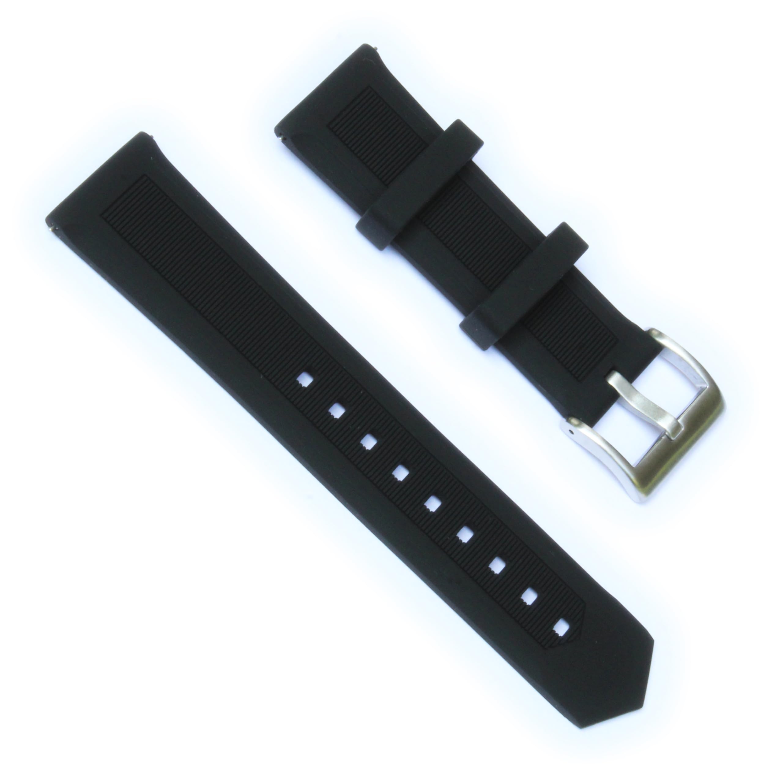 WAMD Quick Release Silicone Rubber Watch Straps - Mercury - 18mm, 20mm, and 22mm Watch Straps for Watches. (Black, 22 mm) (B0D1VMZ442) Amazon Price History, Amazon Price Tracker