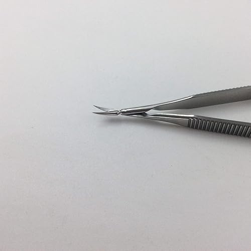 Miniatura 2 de acero inoxidable castroviejo curvo tijera ojo oftálmico ent instrumentos