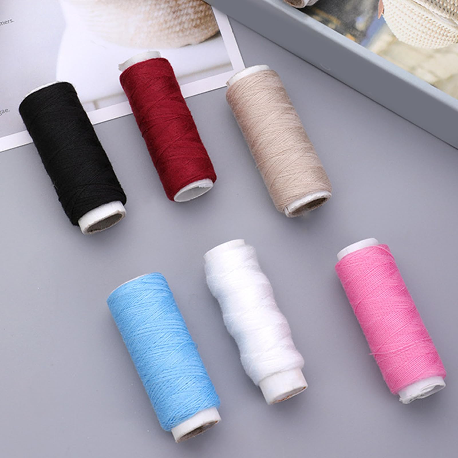 120 bobine di filo di poliestere macchina da ricamo colorato cucito per ago a mano filo