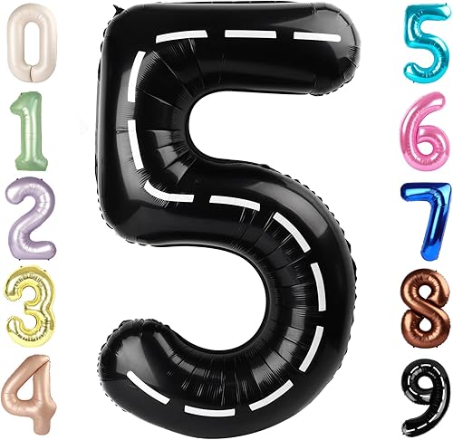 Vista 423 de Globos de números 0 de 40 pulgadas, globos negros de números para números 10, 20, 30, 40, 50, 60, 70, 80, 90, 100, globos de números 10, 20, 30, 40