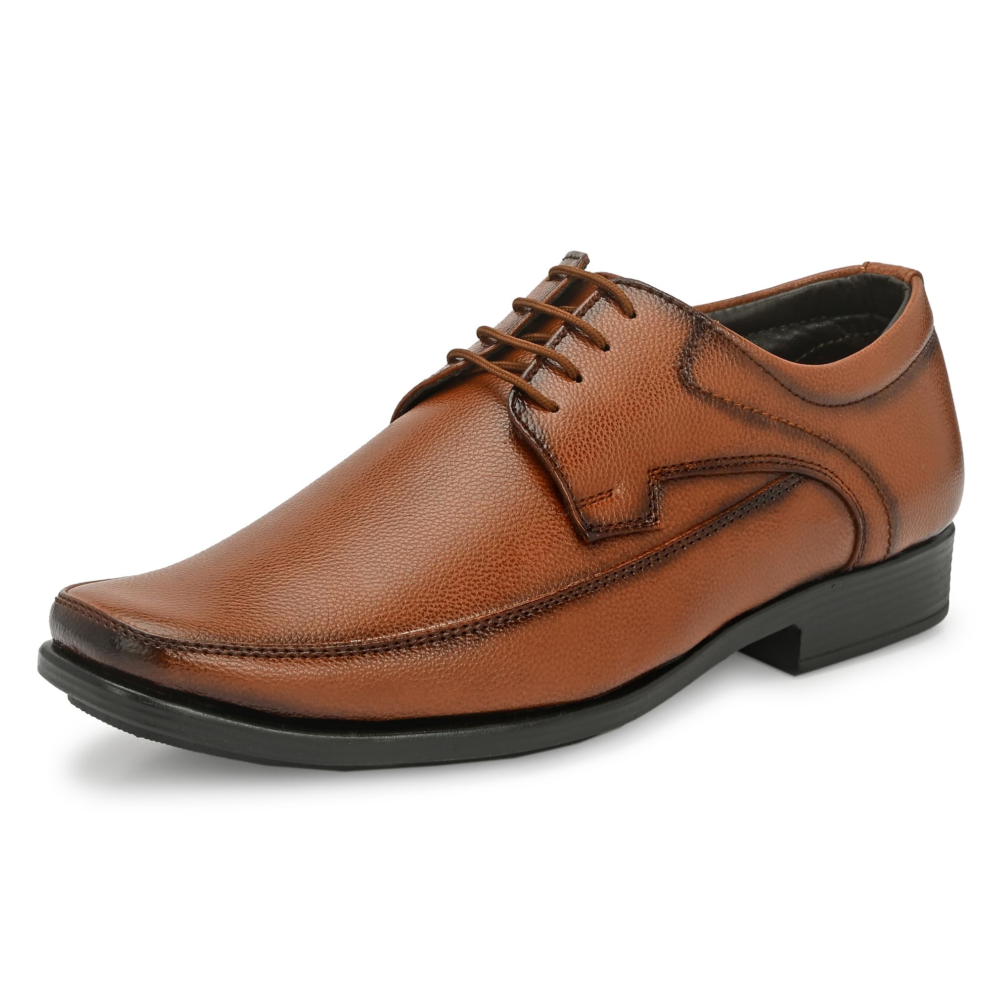 centrino Formal Shoes for Men | Lightweight Comfortable Office Shoes for Man Stylish | Cushioned Insole Lace-Up Shoes for Men | Durable TPR Sole | Trendy Classic Design Footwear for Men (8118)-picture-42