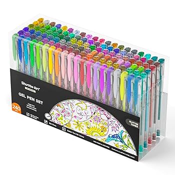 Amazon | Shuttle Art ジェルボールペン グリッターペン カラー