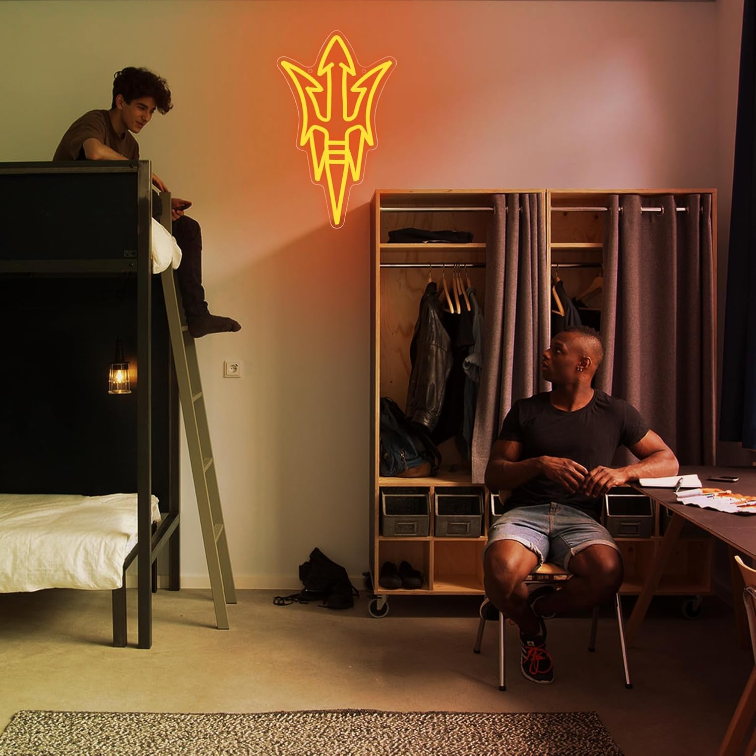 University Neon Sign for Wall Decor University Football LED Neon Light College Sports Signs for Man Cave Dorm Wall Decor Graduation Gifts for Students Teens Football Fans,Size 13.8 * 8.3inch(FMXD245) - Image 4