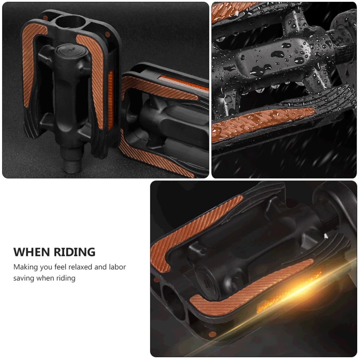 UKCOCO para Bicicleta Plataforma Antideslizante para Ciudad y Ciclo Cross con Rodamiento Sellado Resistente al Agua y Arena