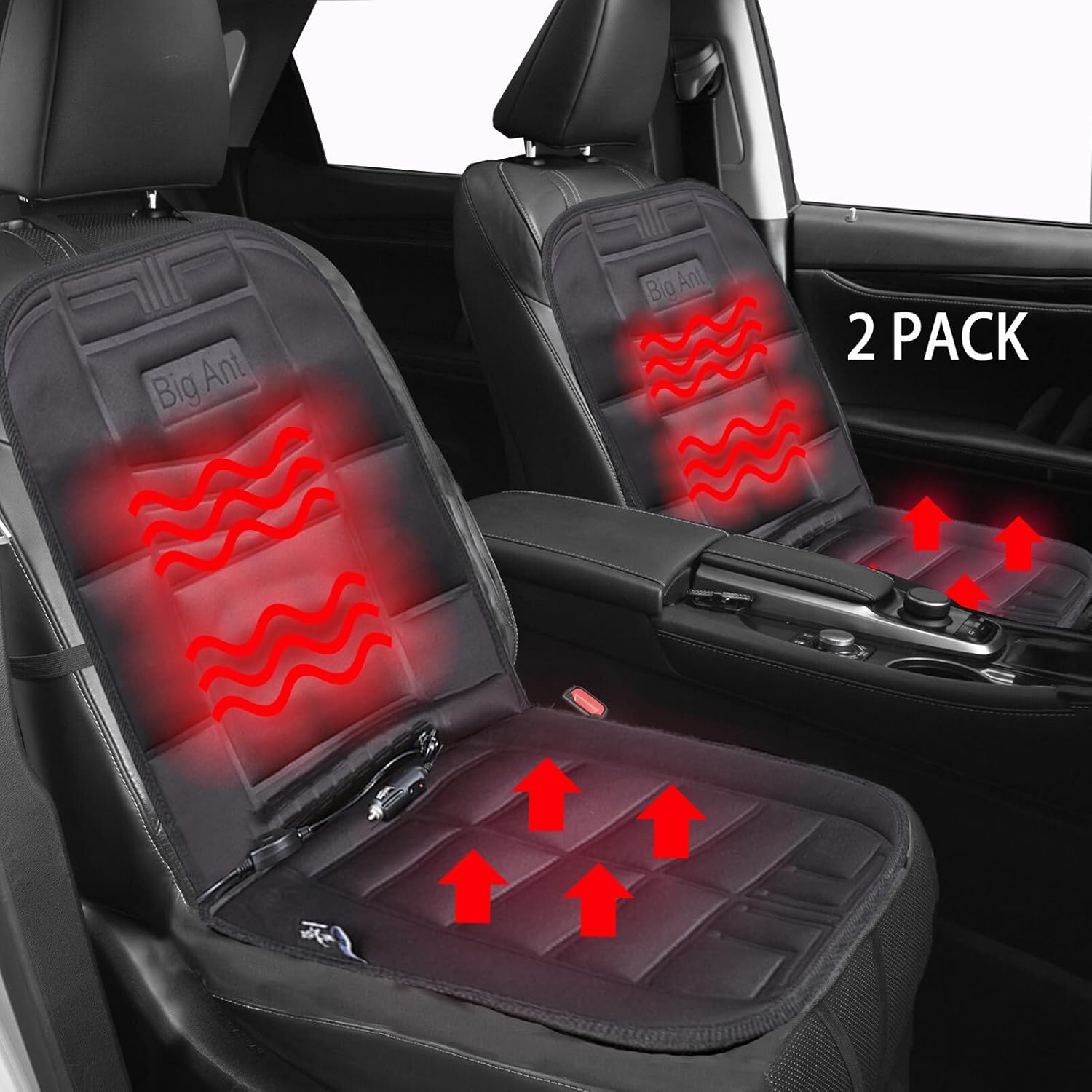 Big Ant Car Seat Cover Set of 2 Premium Quality Car Seat