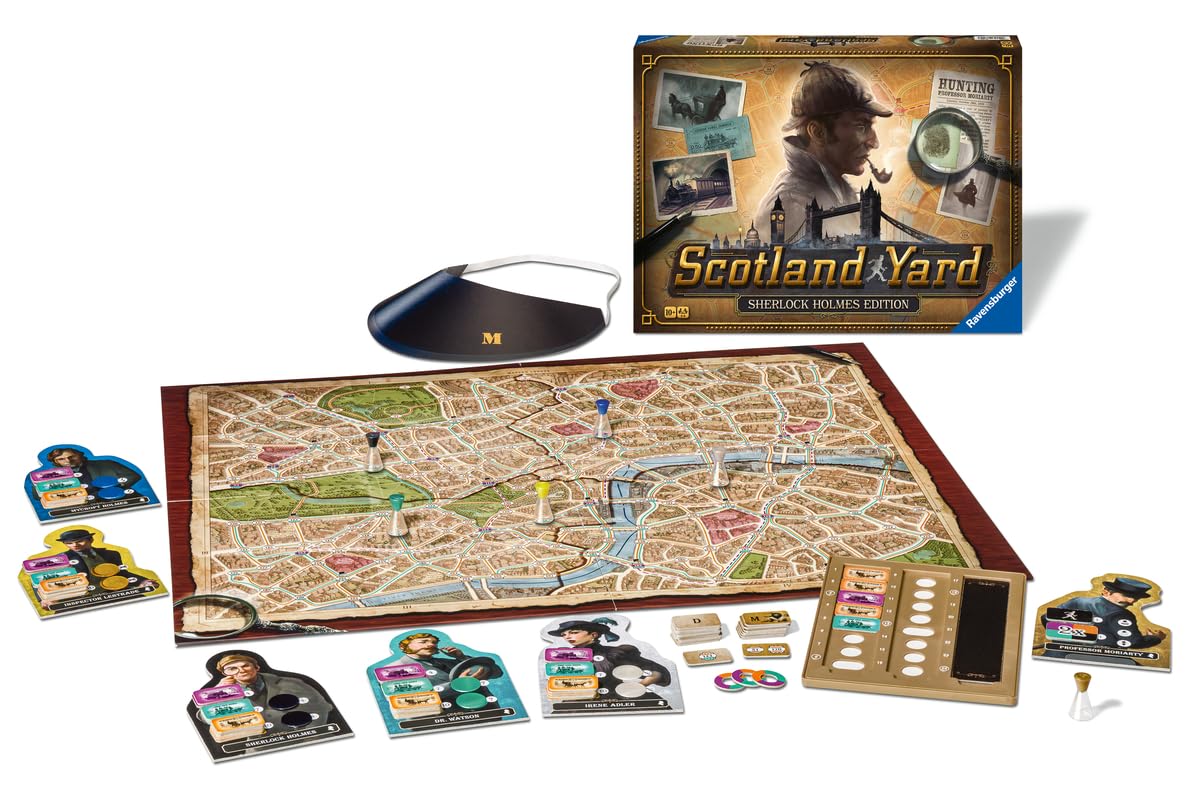 Ravensburger - Scotland Yard Sherlock, Gioco da tavolo 10+, 2-6 giocatori