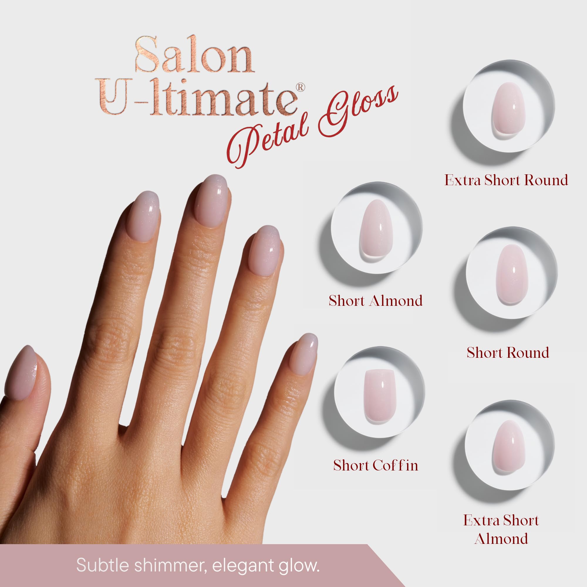 Celebritips Salon U-ltimate Extra Short Round Press-On Nails