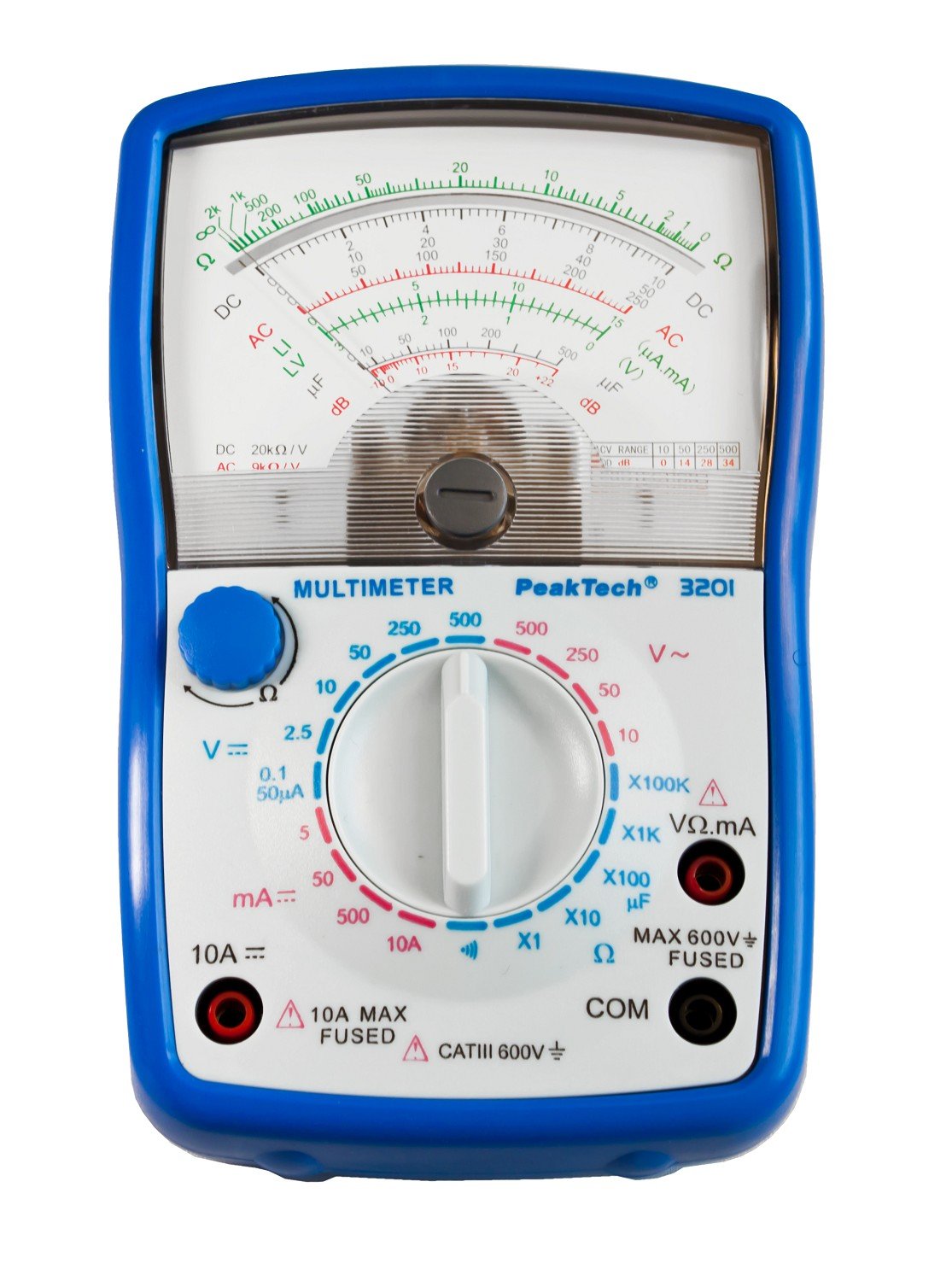 Multimetro Analogico – Tester Volt Ohm AC/DC Con Cavi, Nuovo