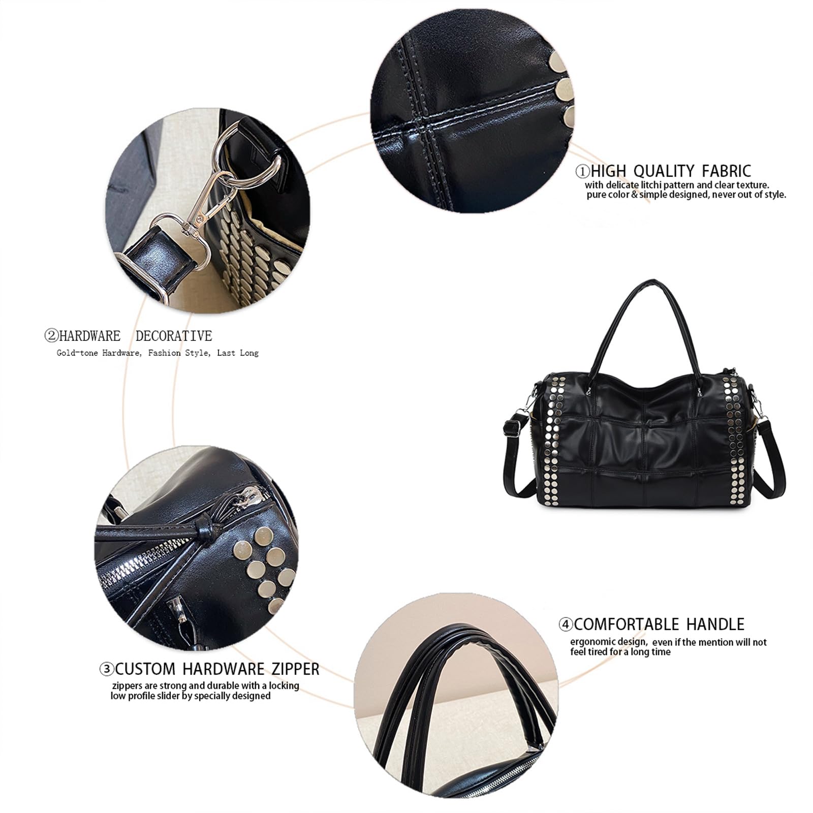 BUKESIYI Donna Borse a Tracoll Borsa a Mano Elegante Borse a Spalla Firmate Marca 2026 PU Pelle IT77511