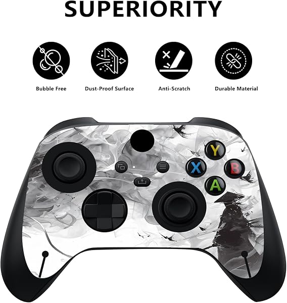 playvital Custom Vinyl Skins for Xbox Series X, Wrap Decal Cover Stickers for Xbox Series X Console Controller - Mistborn Dragon - 2