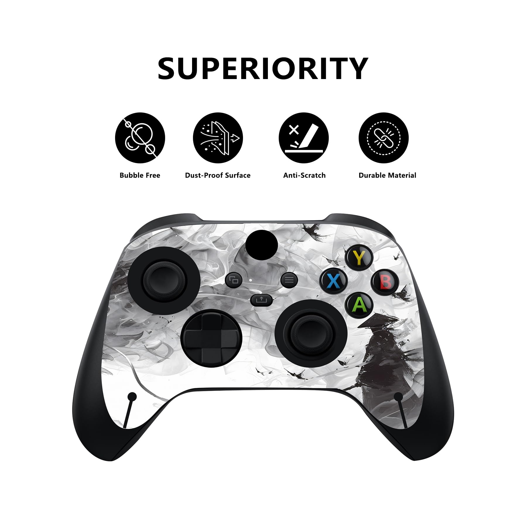 PlayVital Stickers Manette pour Xbox Series X,Autocollant Protection pour Xbox Series X Console Accessoires Skin Habillages-Dragon Mistborn - 2