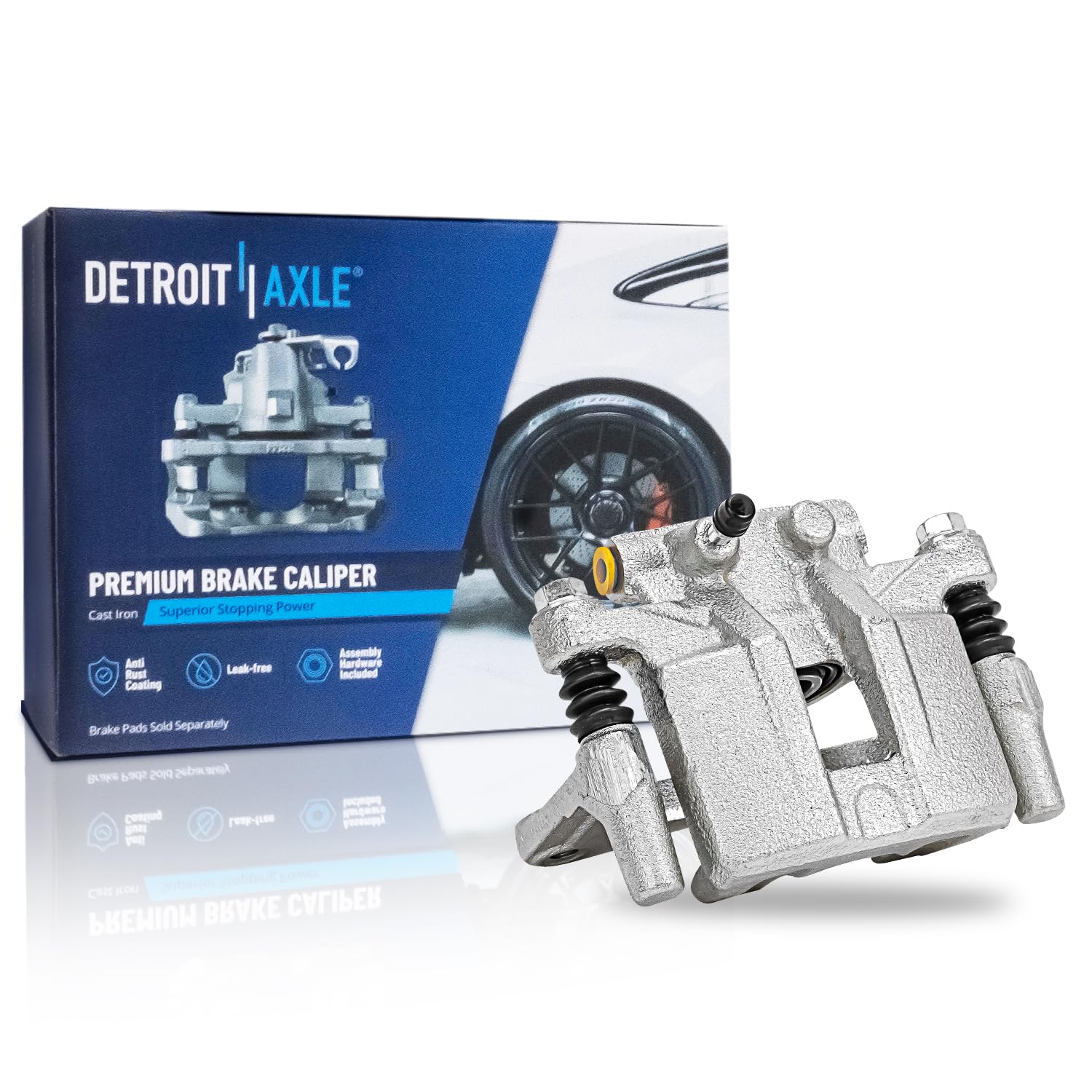 Detroit Axle - Rear Left Brake Caliper w/Bracket for Chrysler 200
