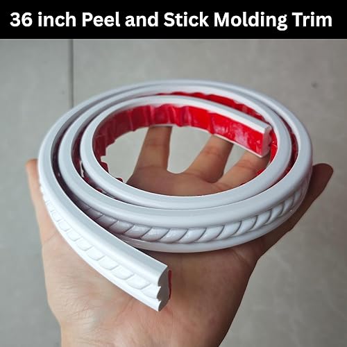 Miniatura 3 de Peel and Stick Molding Trim Self Adhesive Flexible Wall Trim Crown Molding 3d Strip for Tile Wood Wall Panels Picture Mirror Frame Border Edge