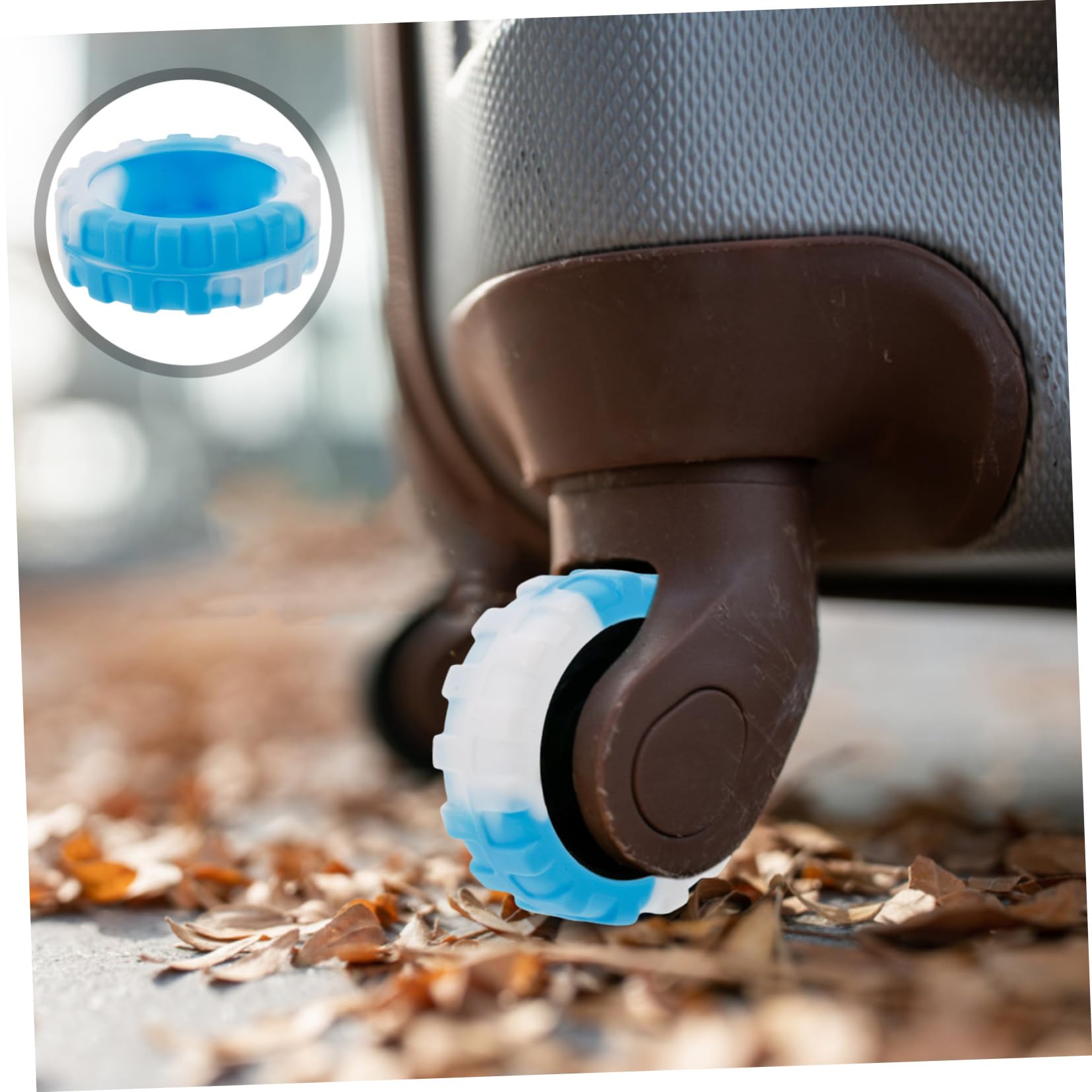 SHERCHPRY 16 Piezas Maleta De Equipaje Almohadillas para Ruedas De Equipaje Cubiertas De Ruedas De Fundas para Pies De Maletas Cubierta De De Maleta Gel De Sílice