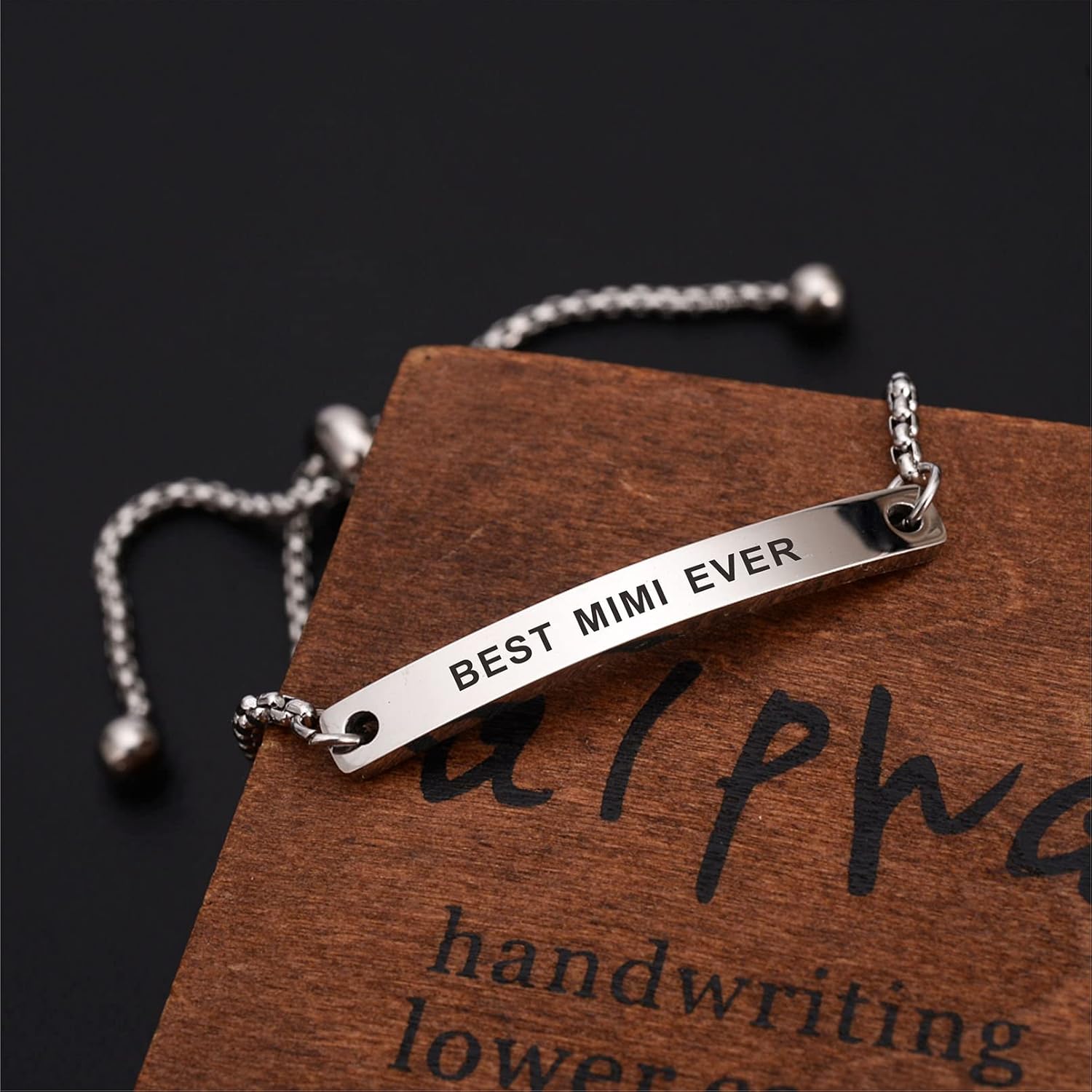SOUSYOKYO Best Mimi Ever Bracelet Jewelry, Fashional Mimi Mothers Day Birthday Gifts Present for Women - Image 2