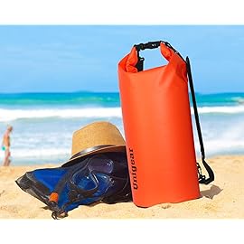 Unigear Dry Bag Waterproof, Floating and Lightweight Bags for Kayaking, Boating, Fishing, Swimming and Camping with Waterproof Phone Case (Orange, 20L)