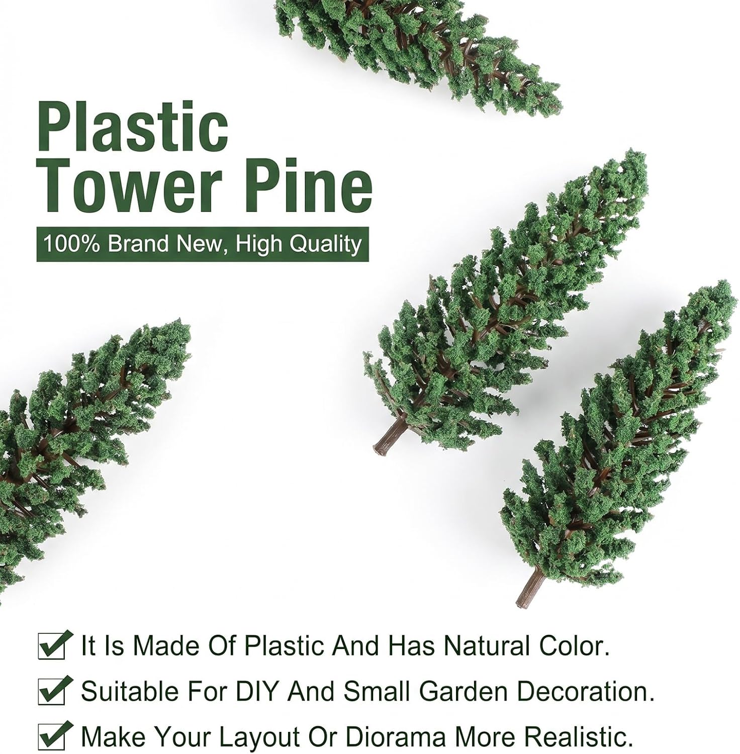16 Pcs Mixed Miniature Trees Fake Mini Model Trees Fake Diorama Tree Supplies Multiple Sizes Miniature Scenery Landscape for DIY Crafts Building Model Scenery Landscape Topper