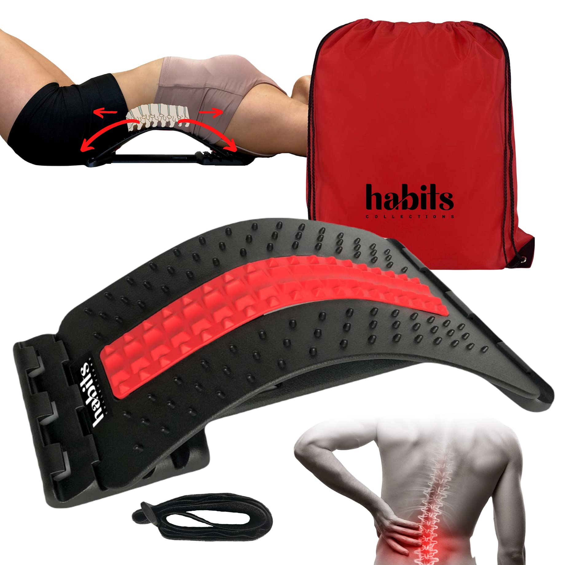 Buy Back Stretcher for Lower Back Pain , Cracking Device, Spine Deck