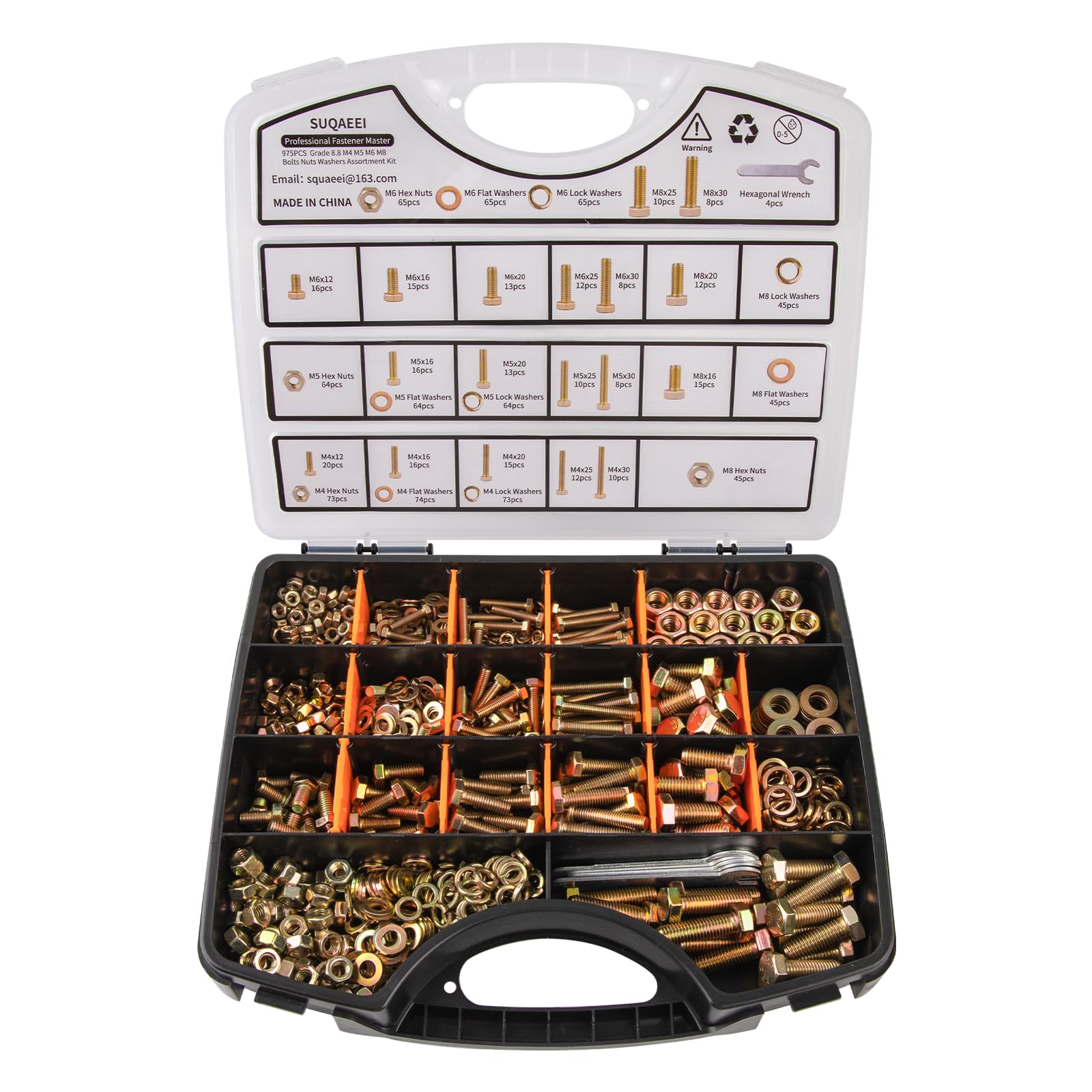 975 Piece Bolt & Nut Kit - Grade 8.8 Fasteners -1