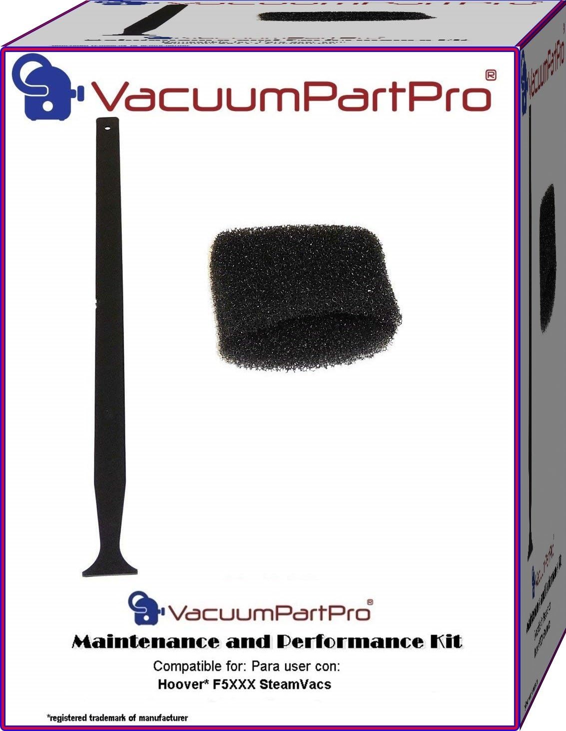 Vacuum Part Pro® Maintenance Kit For Hoover SteamVac Carpet Cleaners; Nozzle Cleaning Tool and Recovery Tank Filter.