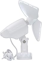 Vista 4 de Caframo SEEKR by Caframo Fan. Sin parrilla y silencioso. Diseño de hoja que absorbe los golpes. 2 velocidades. Fabricado en Canadá. Ultimate 747