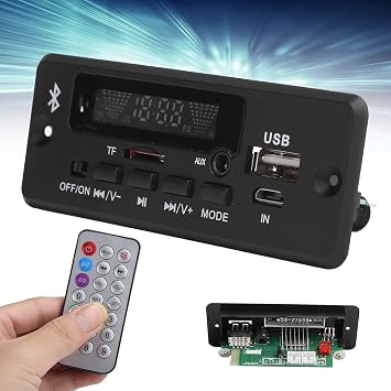 Bluetooth Decoder Board Bluetooth Module PCB 02Cabt Decoding Board Universal WV Decoding Module MP3 Decoder Board with Bluetooth Call (Black)