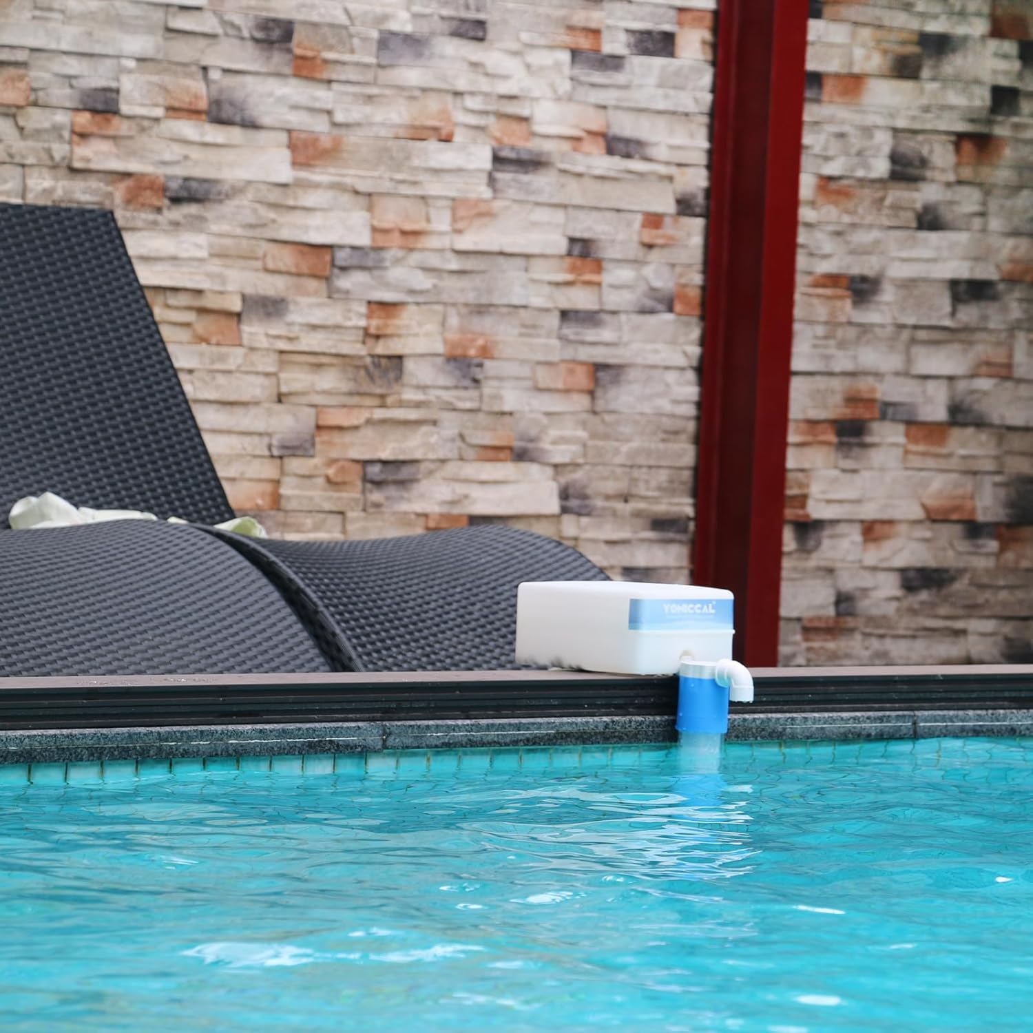 Pool Filler Automatic Pool Fill Water Leveler auto Filler Water Level Control (3/4'' Grey with White Box)