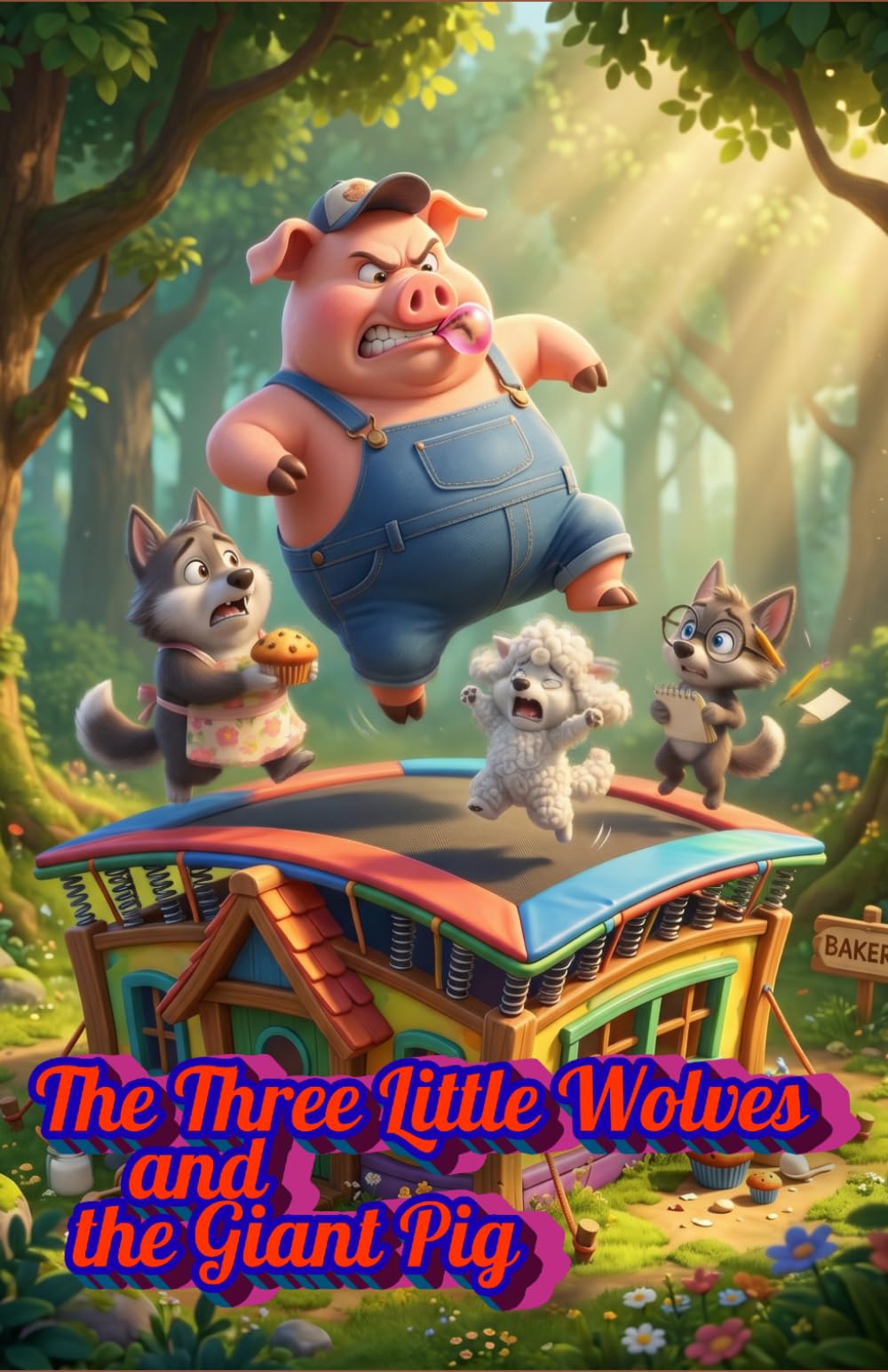 The Three Little Wolves and the Giant Pig: A Funny Twist on a Classic Fairy Tale for Kids