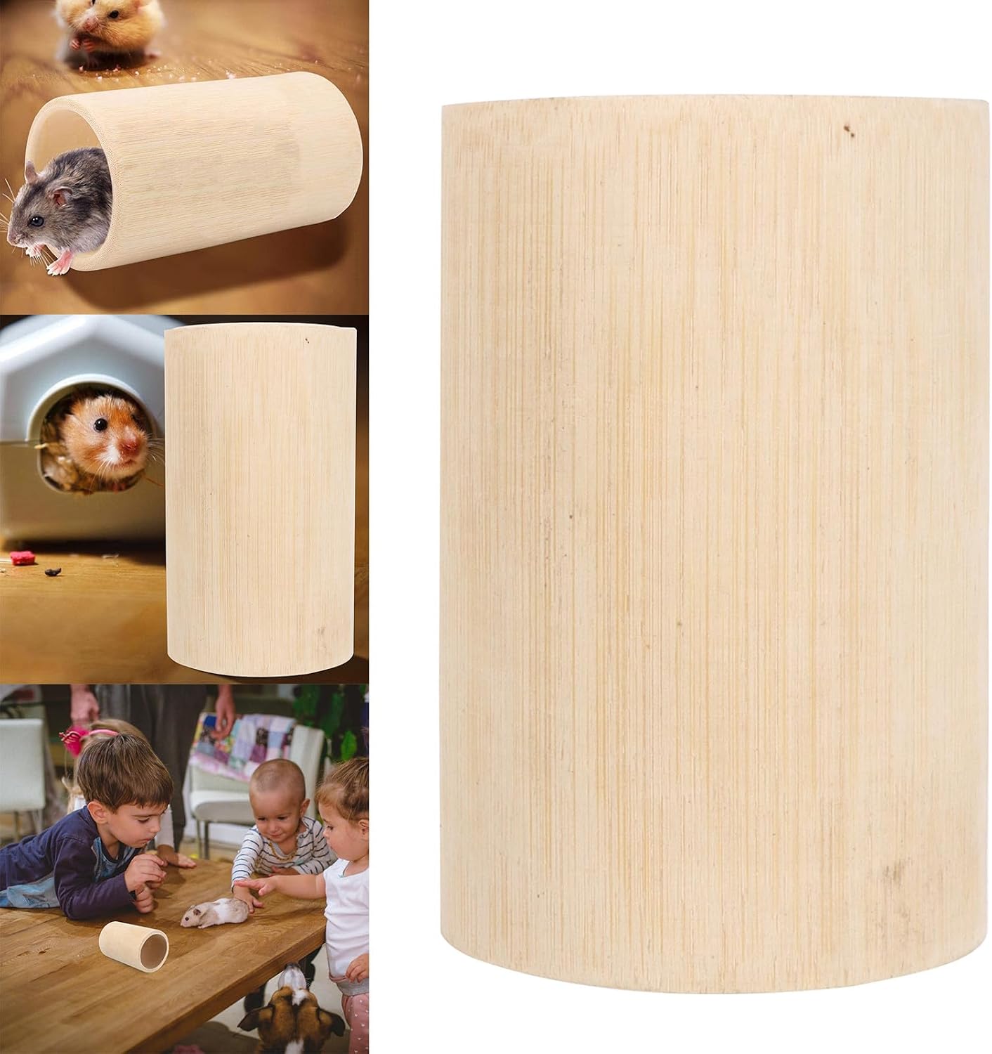 ULTECHNOVO Hamster Tunnel Natural Tube Small Animals Activity for Hamsters and Chinchillas